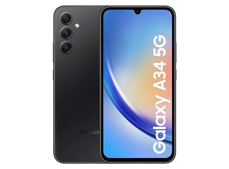Samsung Galaxy A34 5G (128 GB / 6 GB RAM) – Pantalla AMOLED 120 Hz, Cámara 48 MP, Color Negro-1