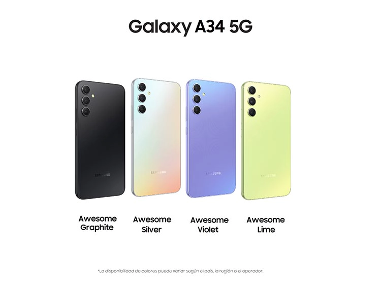 Samsung Galaxy A34 5G (128 GB / 6 GB RAM) – Pantalla AMOLED 120 Hz, Cámara 48 MP, Color Negro-3