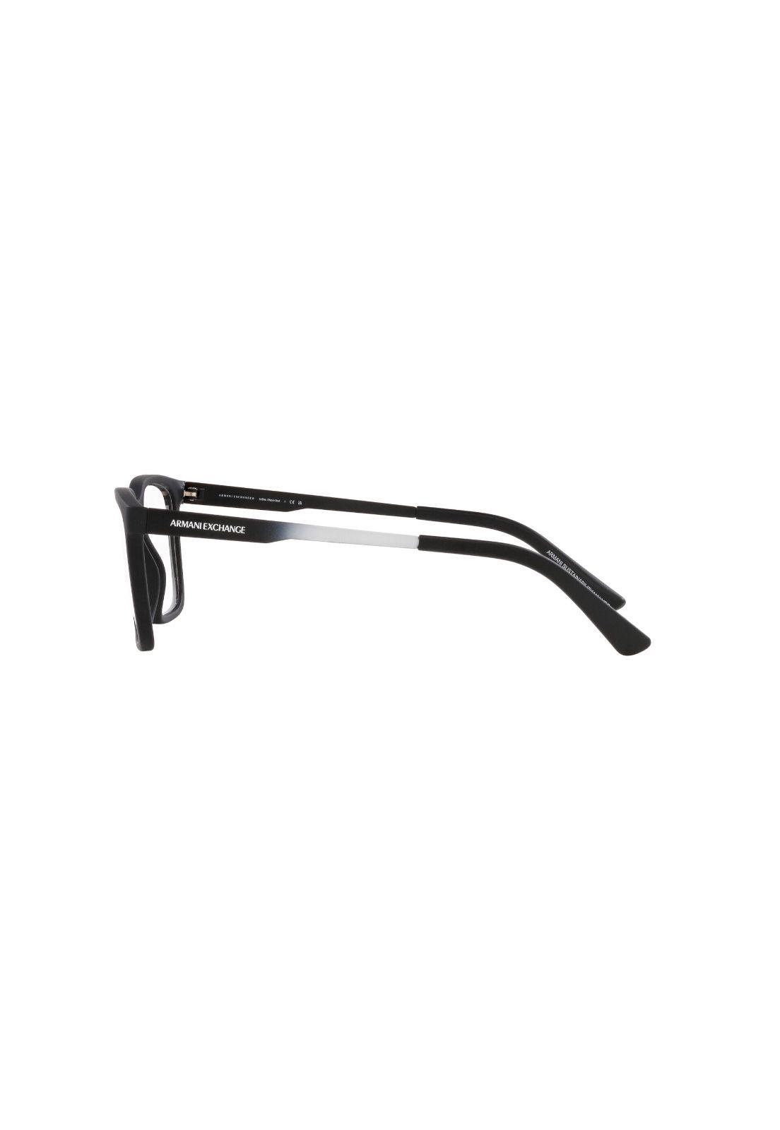 Lentes Ópticos Matte Black Armani Exchange-3