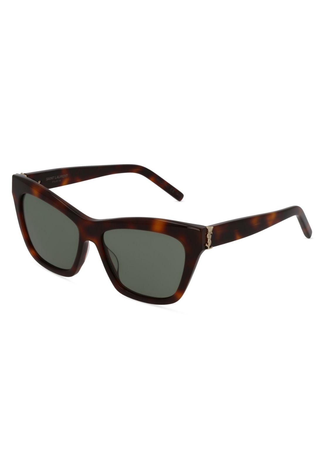 Lentes de Sol Shiny Havana Saint Laurent SLM79002-0