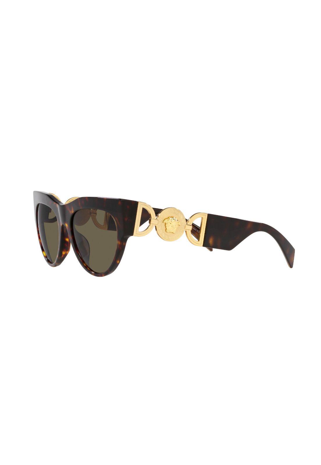 Lentes de Sol Winged Medusa Havana Versace-2