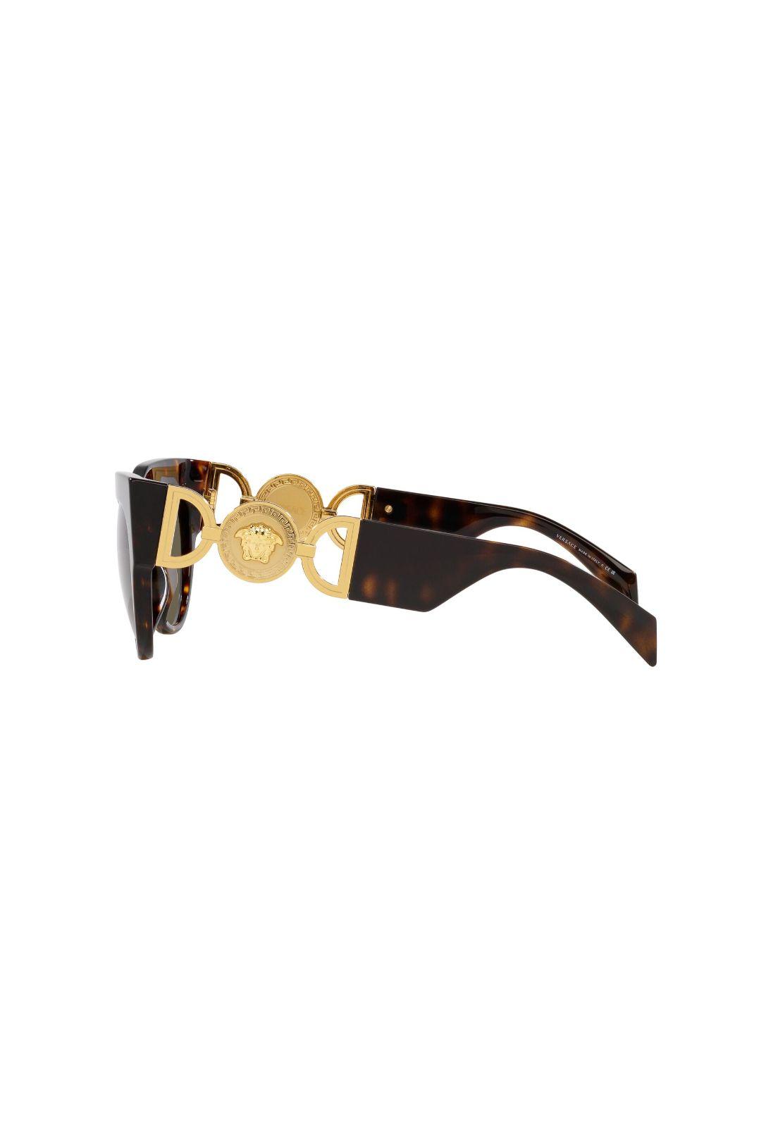 Lentes de Sol Winged Medusa Havana Versace-3