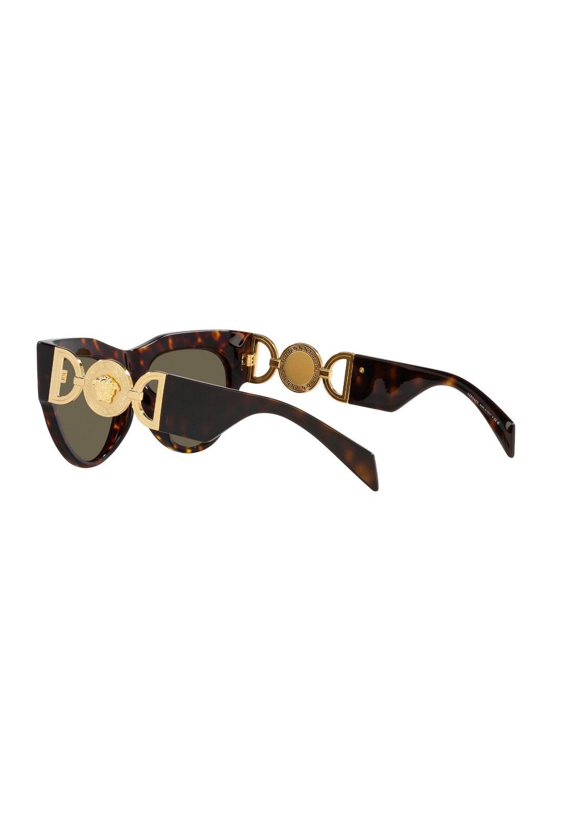 Lentes de Sol Winged Medusa Havana Versace-4