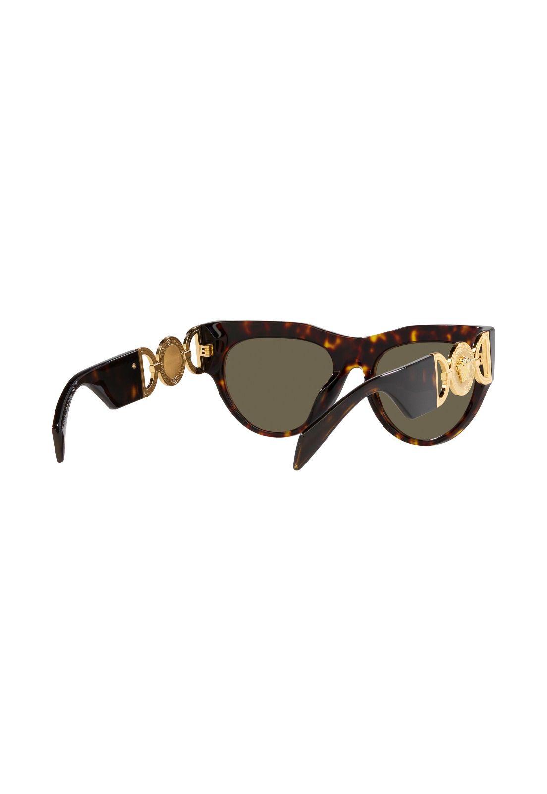 Lentes de Sol Winged Medusa Havana Versace-7