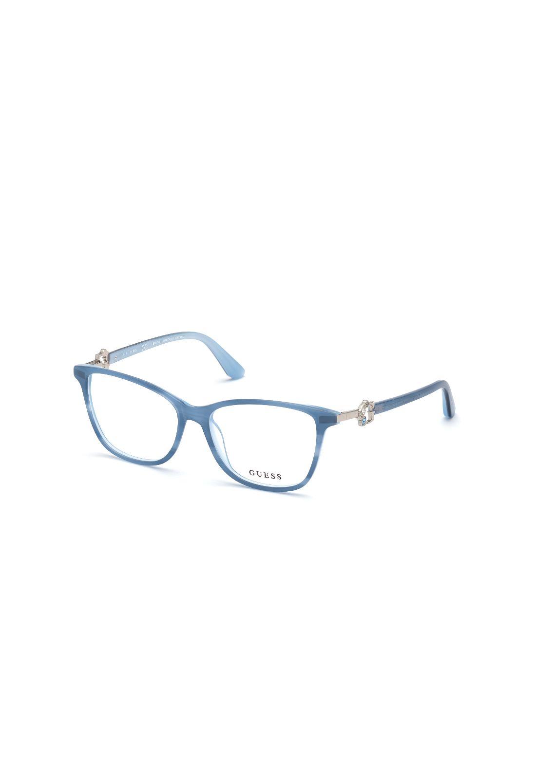 Lentes Opticos Azul Brillo Guess GU2856S08453-0