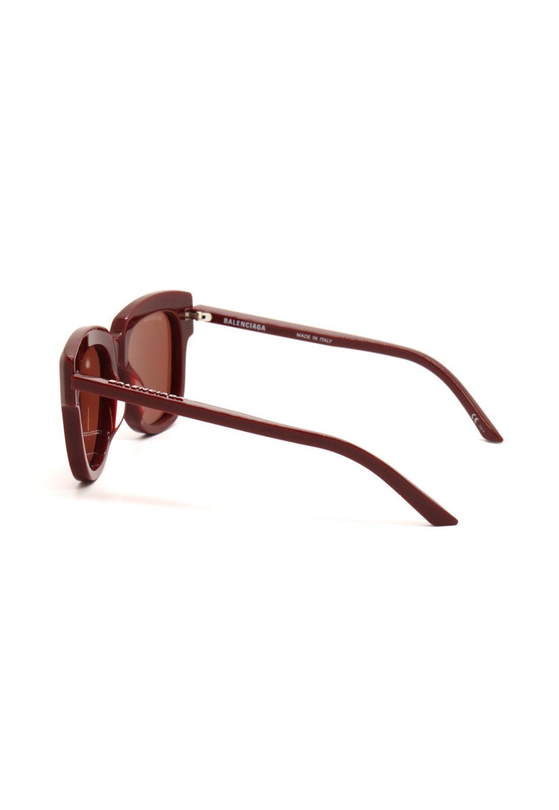 Lentes de Sol Shiny Burgundy Balenciaga BB0160S004-2