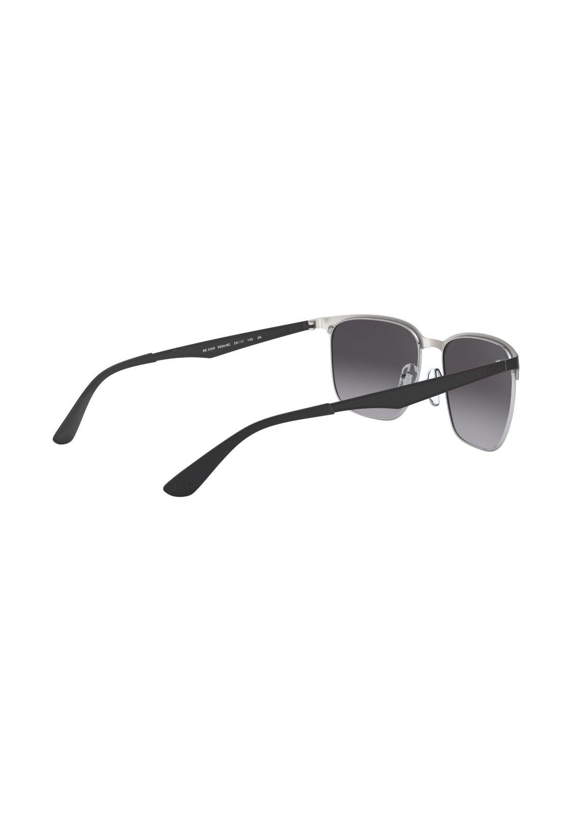 Lentes De Sol Negro On Silver Ray-Ban RB356990048G59-8