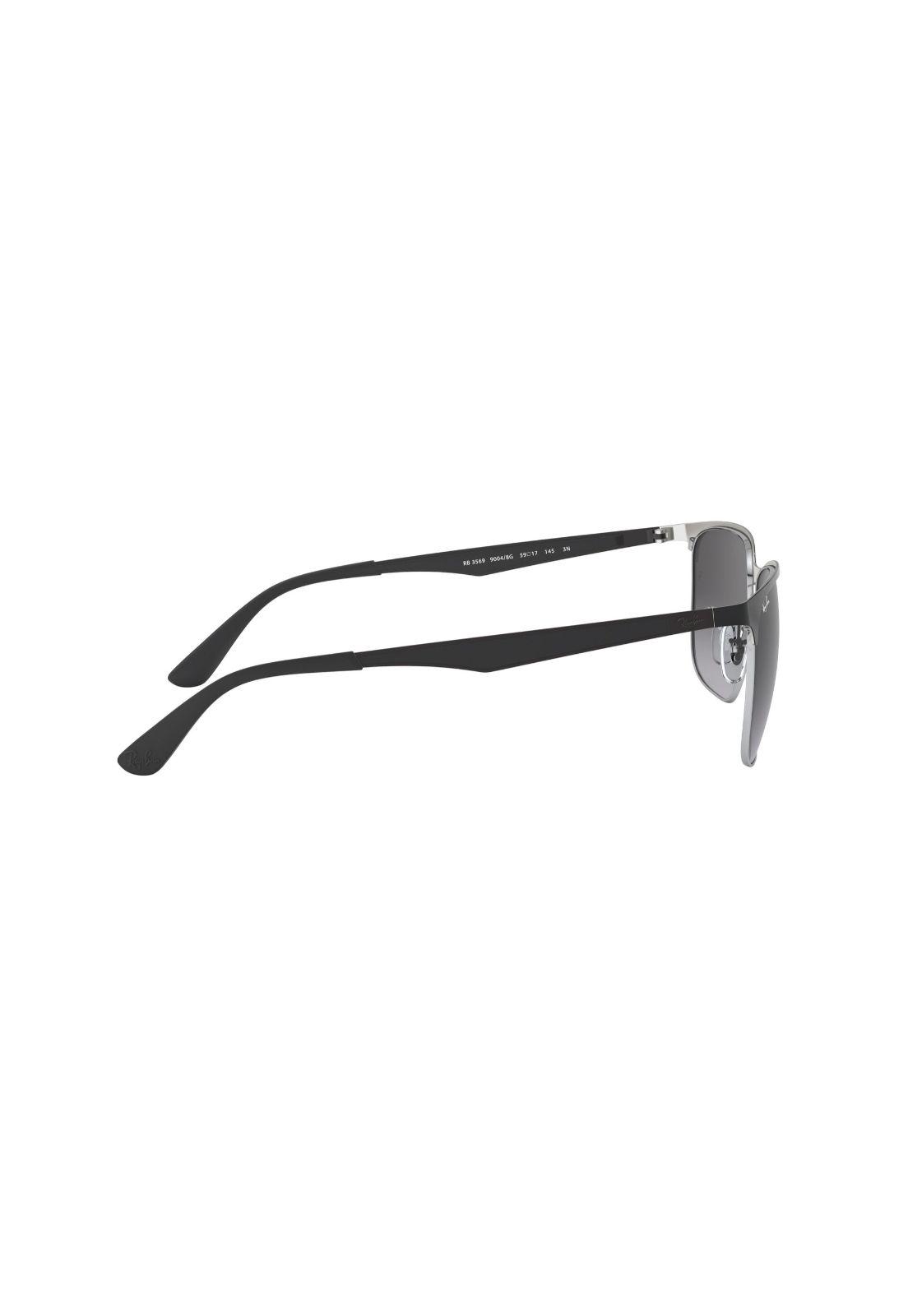 Lentes De Sol Negro On Silver Ray-Ban RB356990048G59-9
