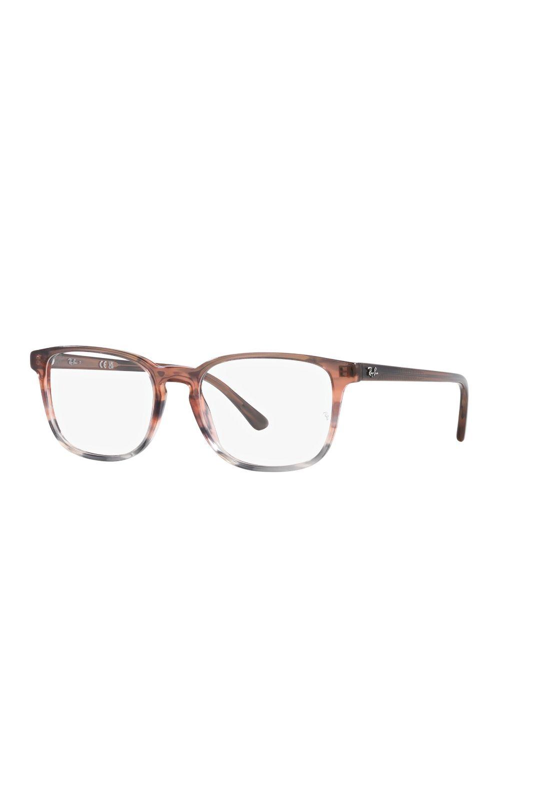 Lentes Ópticos Striped Brown Gradient Red Ray-Ban Optical-1