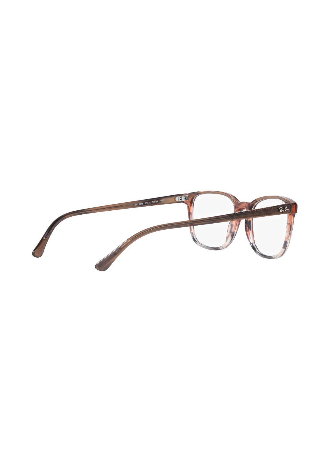 Lentes Ópticos Striped Brown Gradient Red Ray-Ban Optical-8