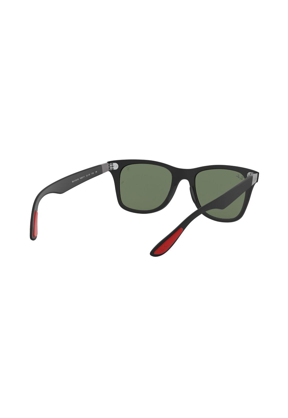 Lentes De Sol Matte Black Ray-Ban Ferrari RB4195MF60271-7