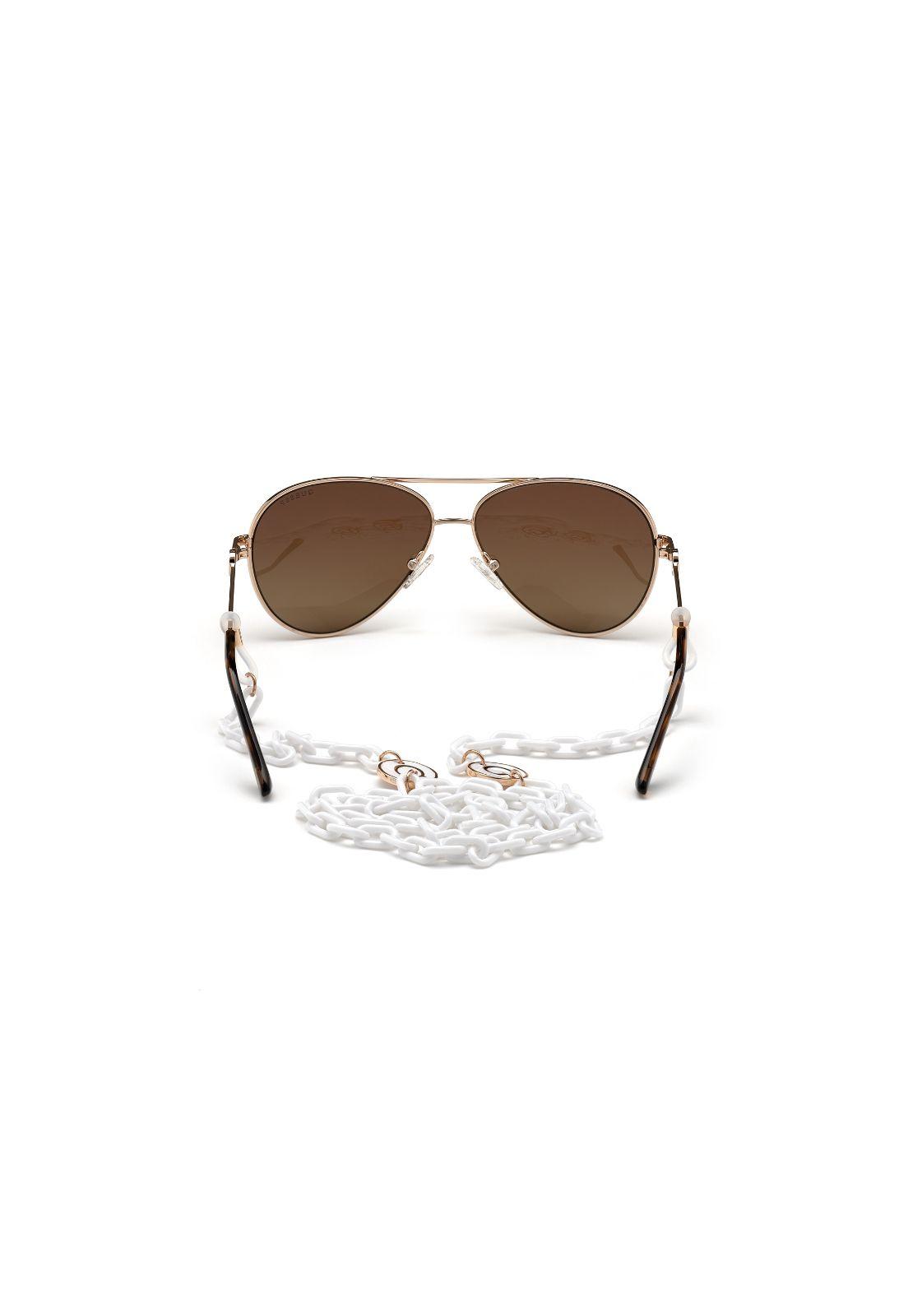 Lentes de Sol Dorado Polarizados Guess GU764128H60-3