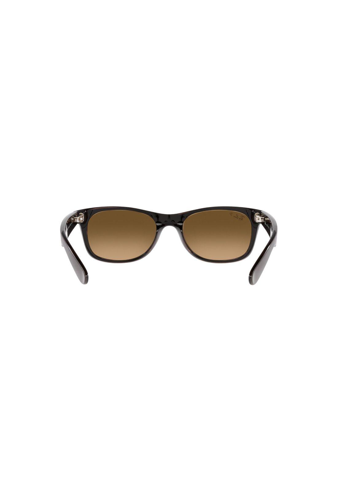 Lentes De Sol New Wayfarer Marron Polarizados Ray-Ban RB2132-3