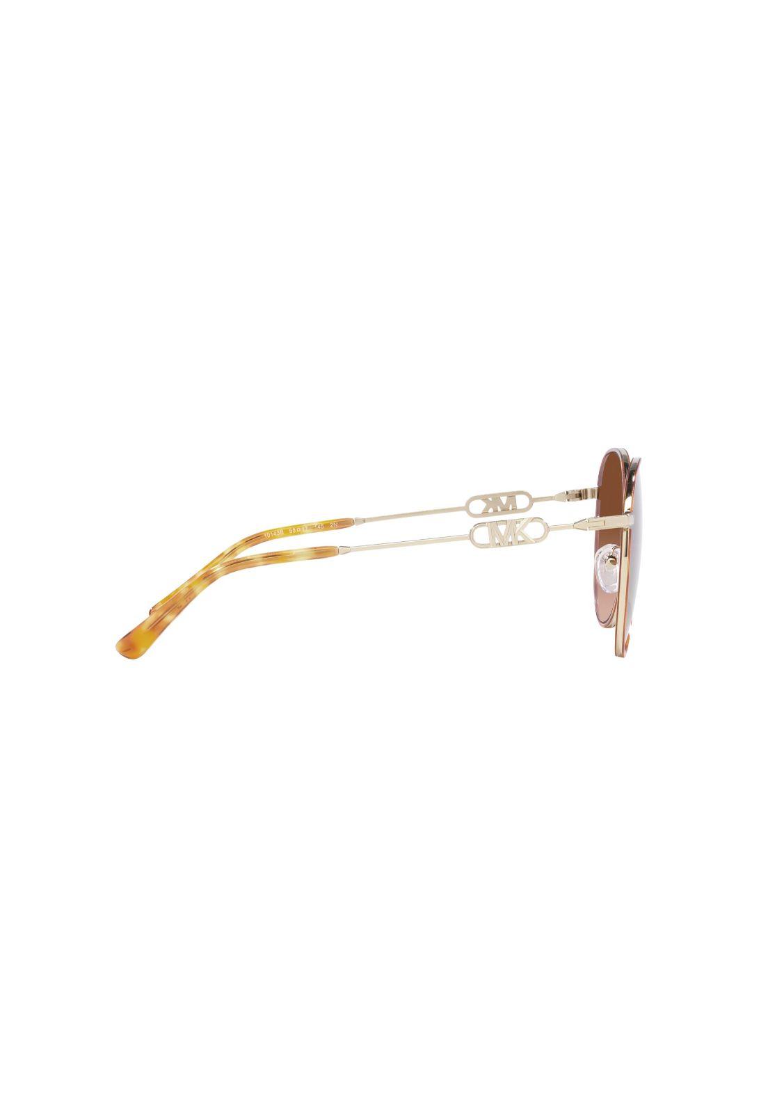 Lentes de Sol Empire Light Gold Amber Tortoise Michael Kors-9