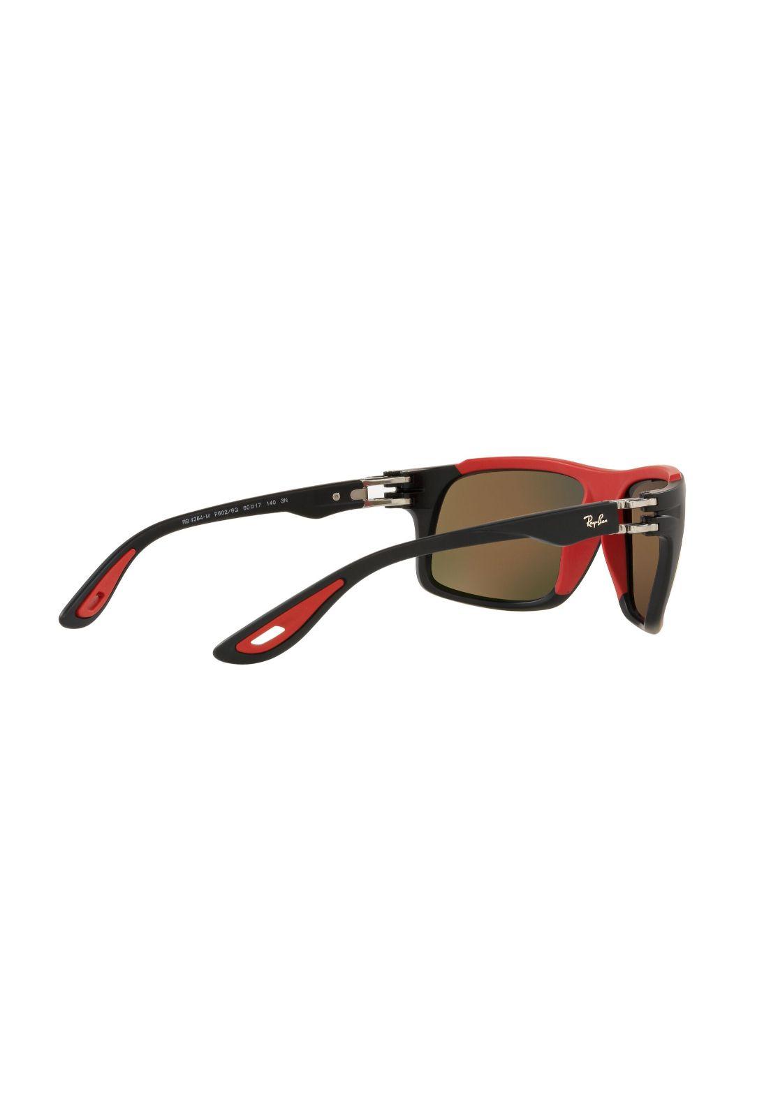 Lentes de Sol Matte Black Ray-Ban Ferrari RB4364MF6026Q-8