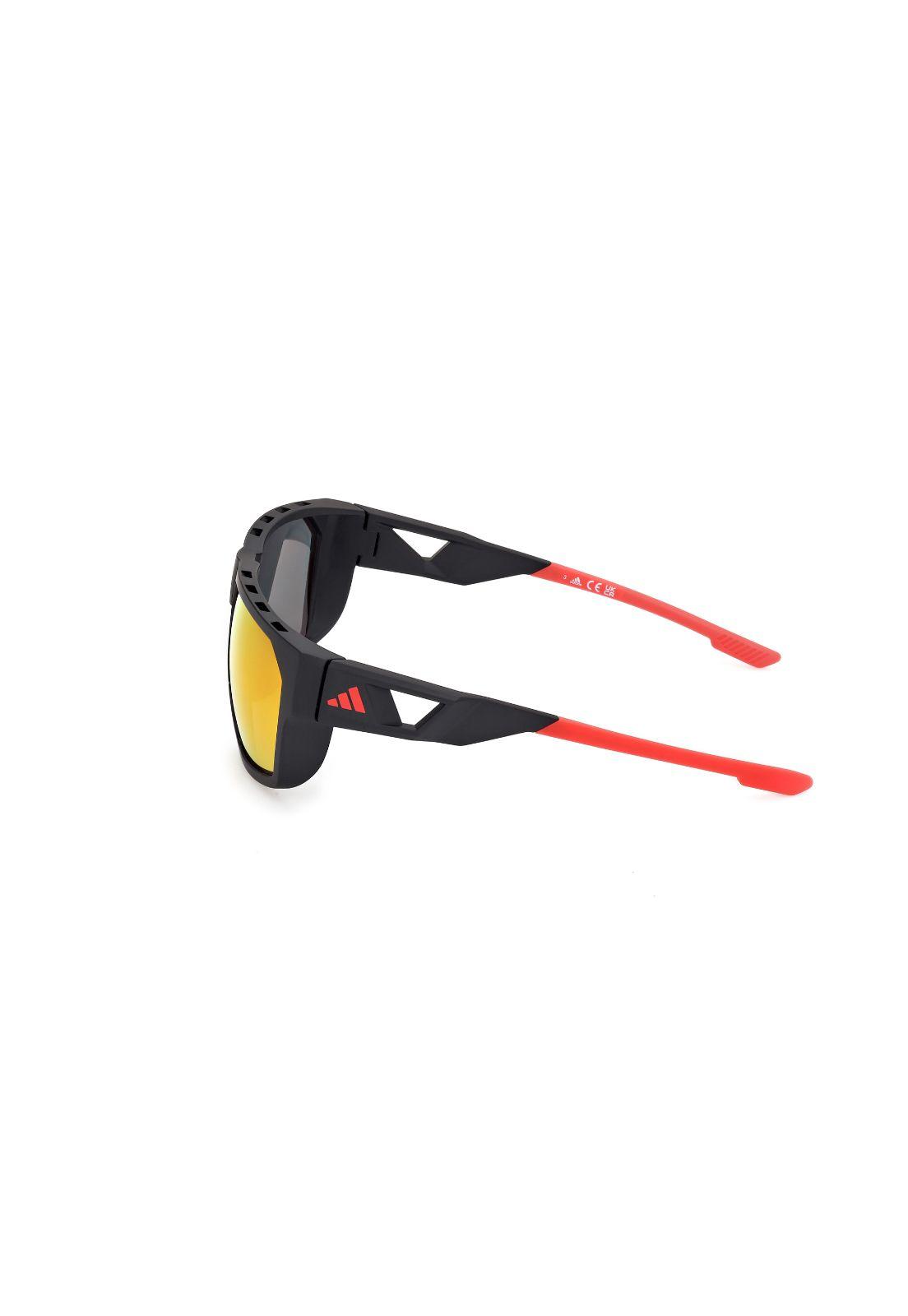 Lentes de Sol Negro Matte Espejados Adidas Sport SP009702L-2