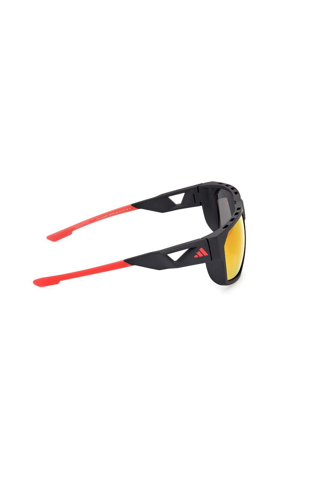 Lentes de Sol Negro Matte Espejados Adidas Sport SP009702L-6