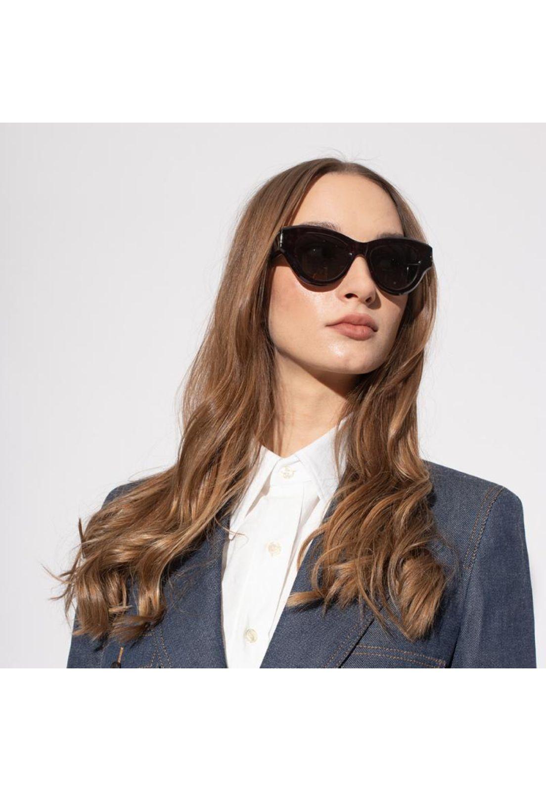 Lentes de Sol Shiny Black Saint Laurent SL506001-2