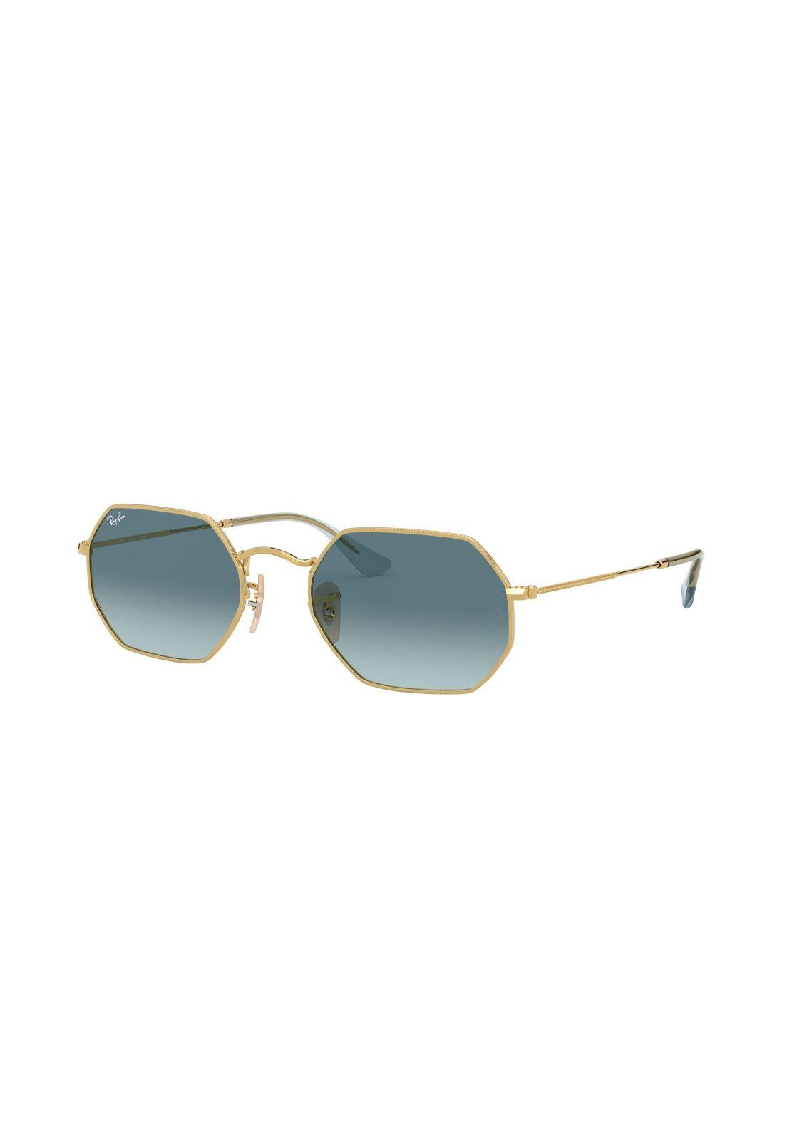 Lentes De Sol Octagonal Dorado Ray-Ban RB3556N91233M53-1