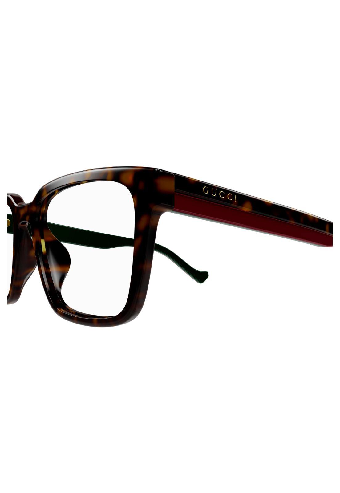 Lentes Ópticos Shiny Dark Havana Gucci GG1306OA002-2