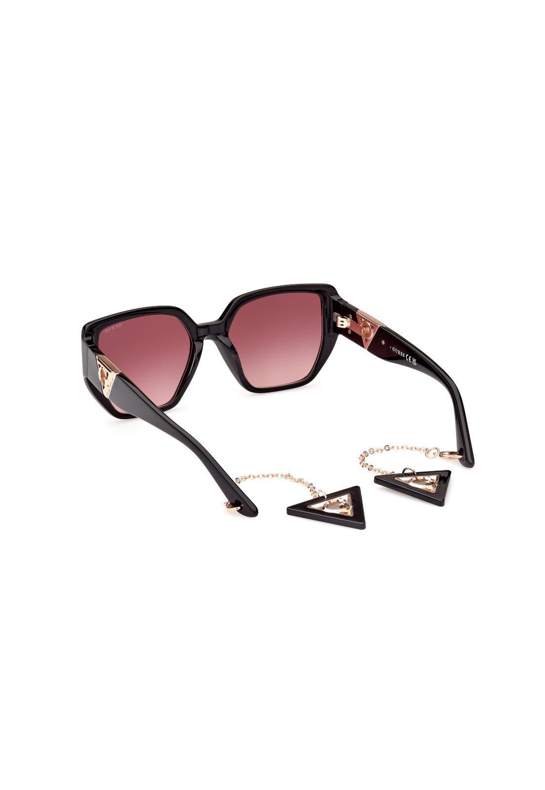Lentes de Sol Shiny Black Guess GU78925501T-3