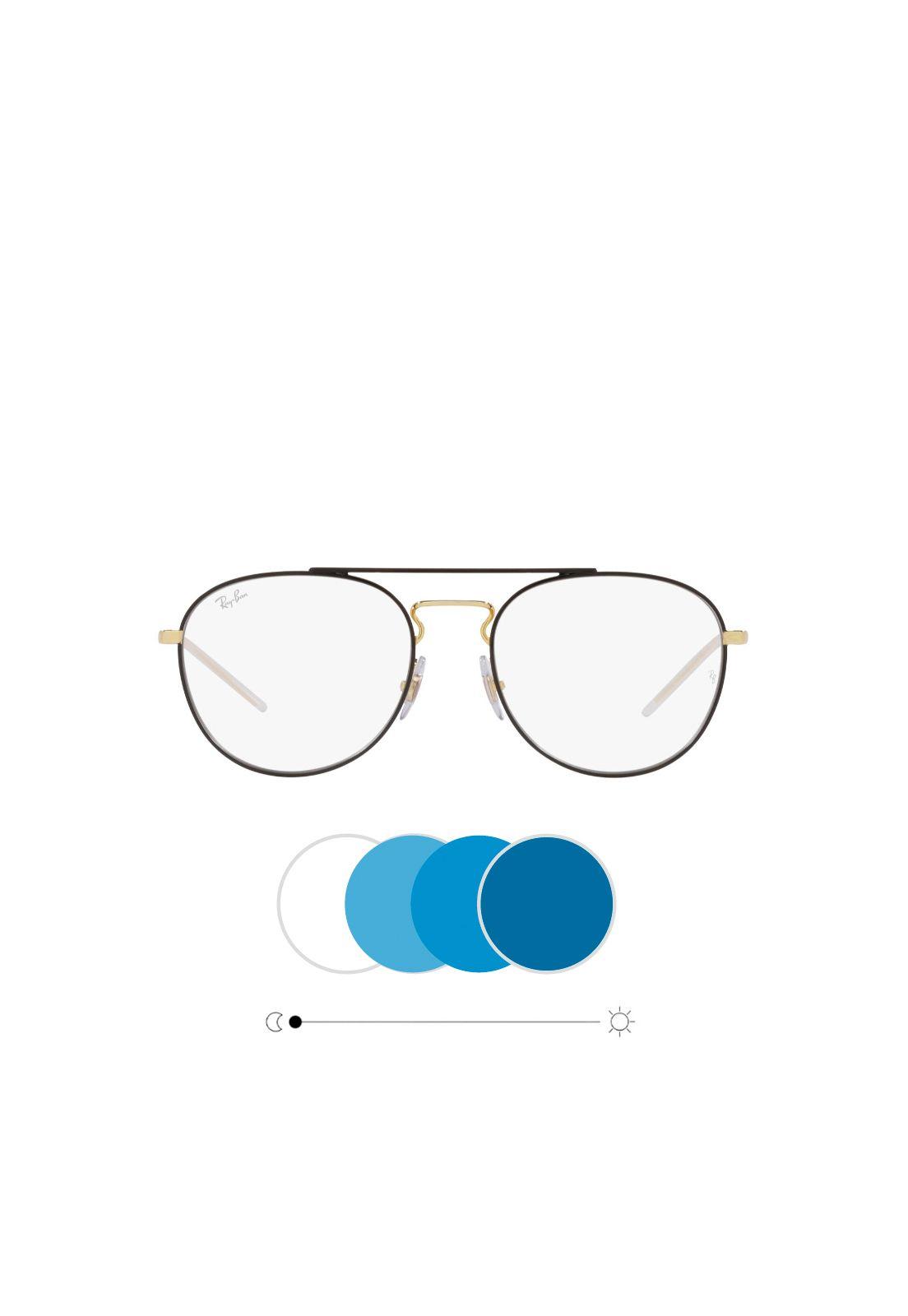 Lentes Fotosensibles Black On Gold Ray-Ban Transitions-0