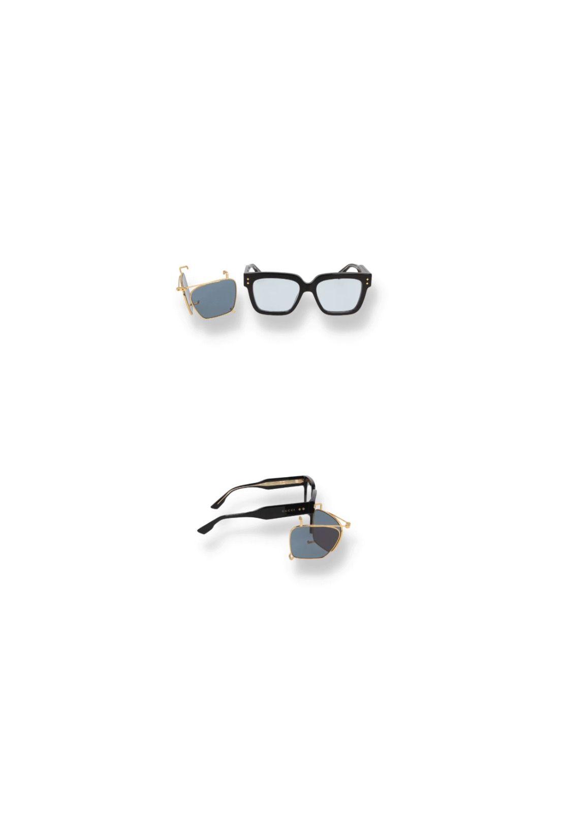 Lentes Ópticos Shiny Black con Clip On Gucci GG1084S005-3