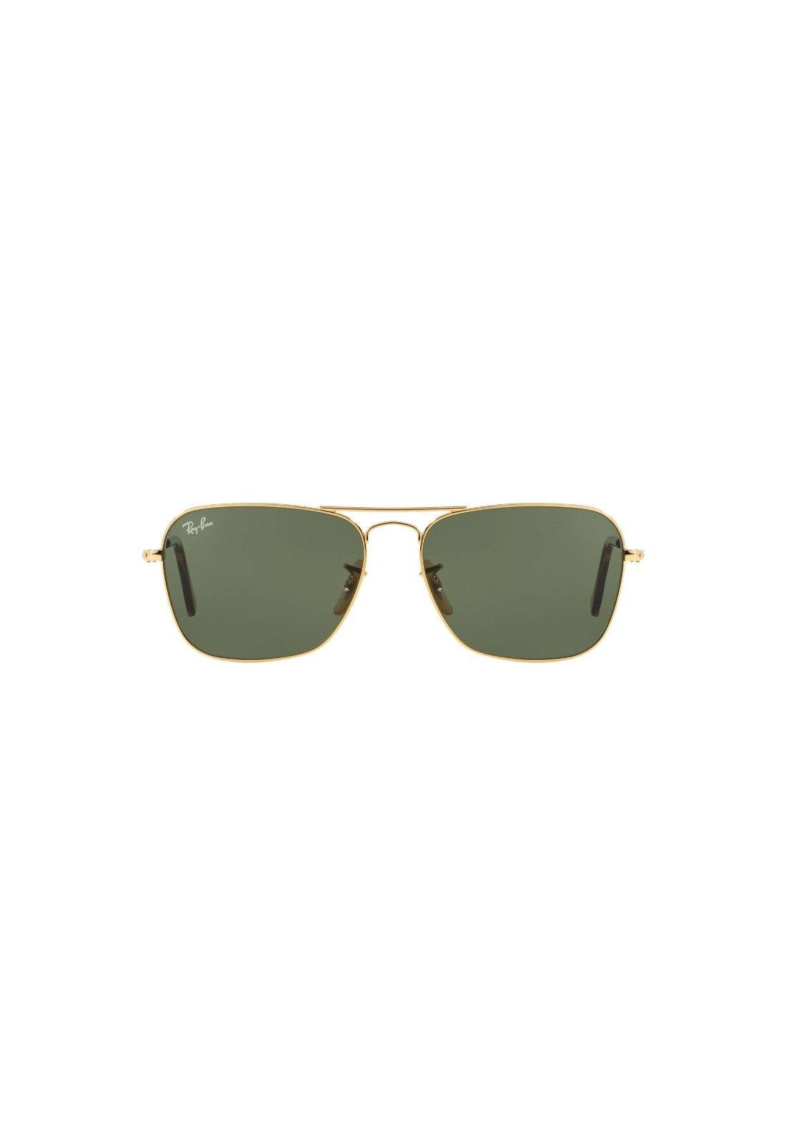 Lentes de Sol Caravan Gold Dark Verde Ray-Ban RB313618158-1