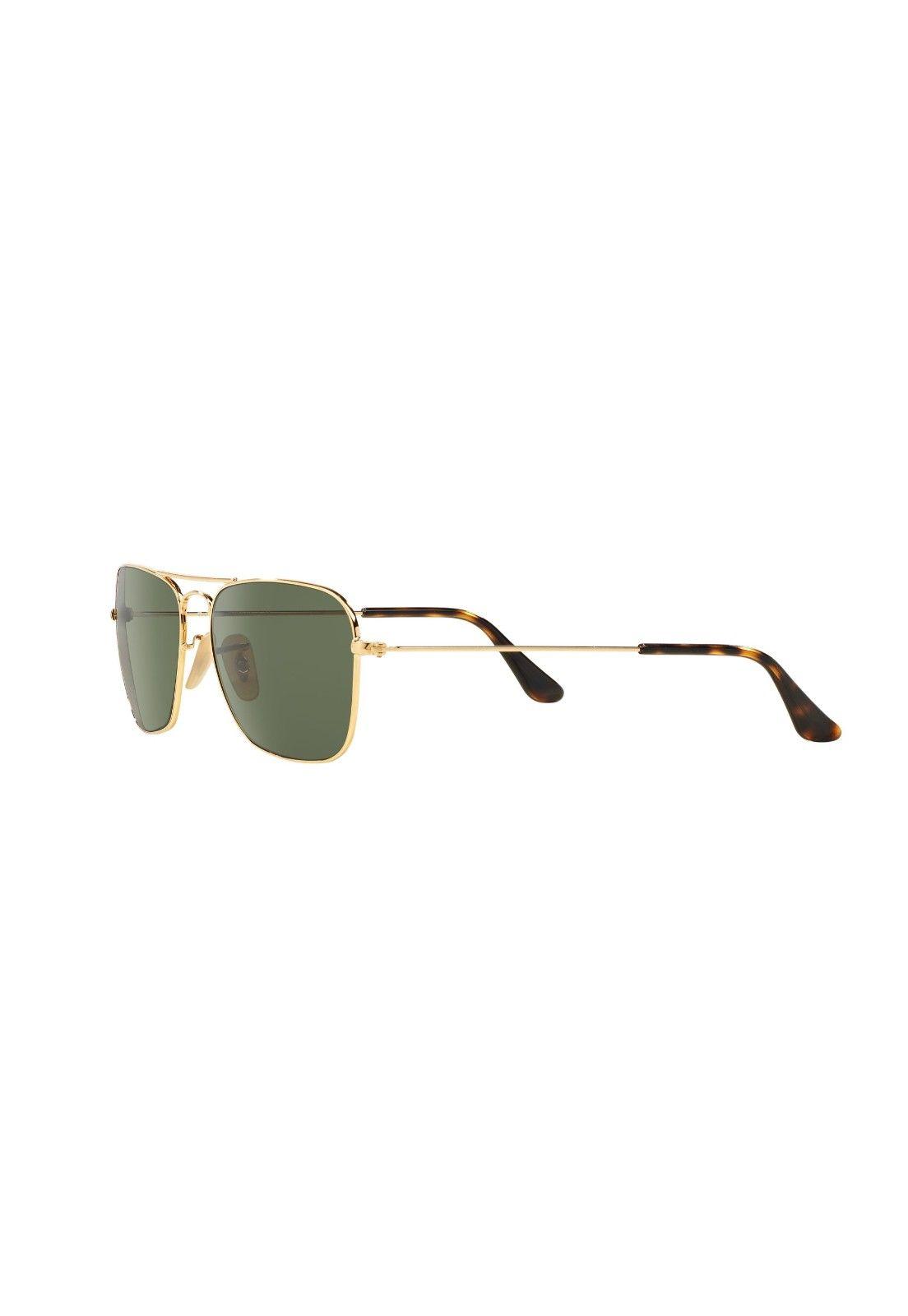 Lentes de Sol Caravan Gold Dark Verde Ray-Ban RB313618158-2