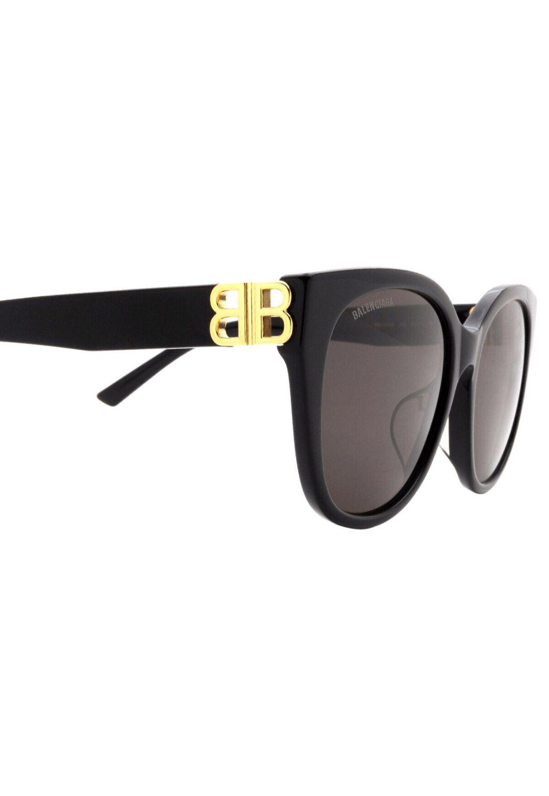 Lentes de Sol Shiny Black Balenciaga BB0103SA001-3