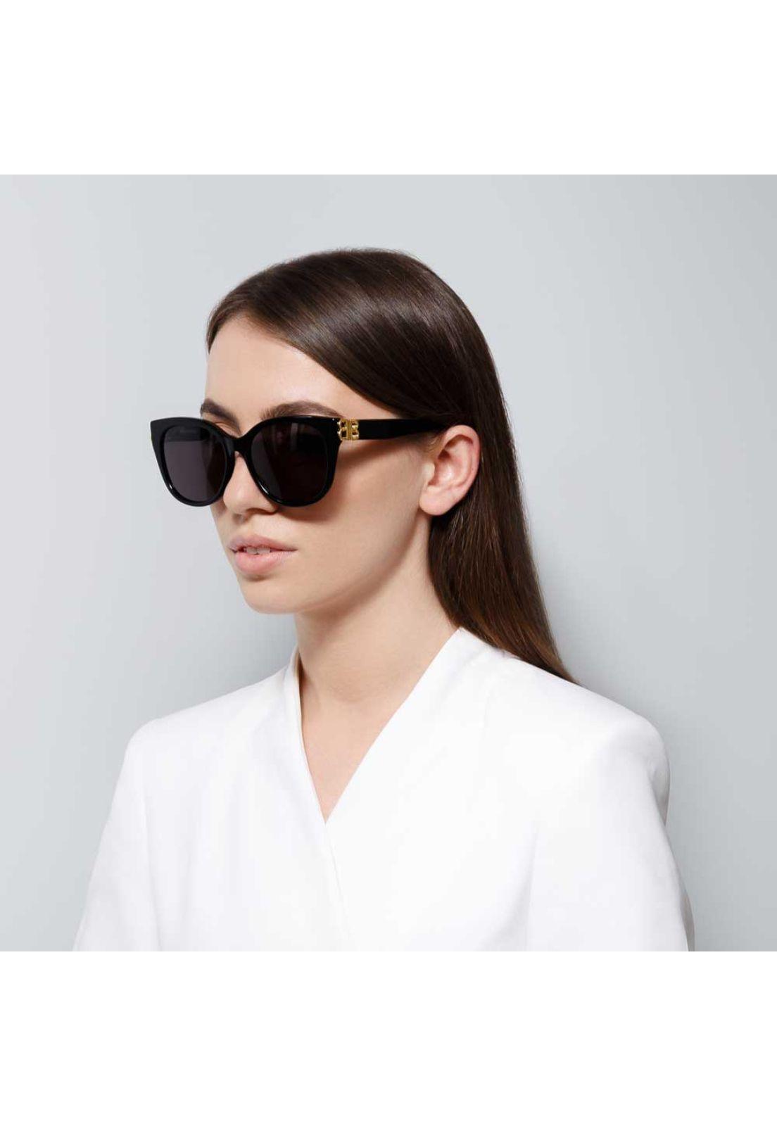 Lentes de Sol Shiny Black Balenciaga BB0103SA001-4