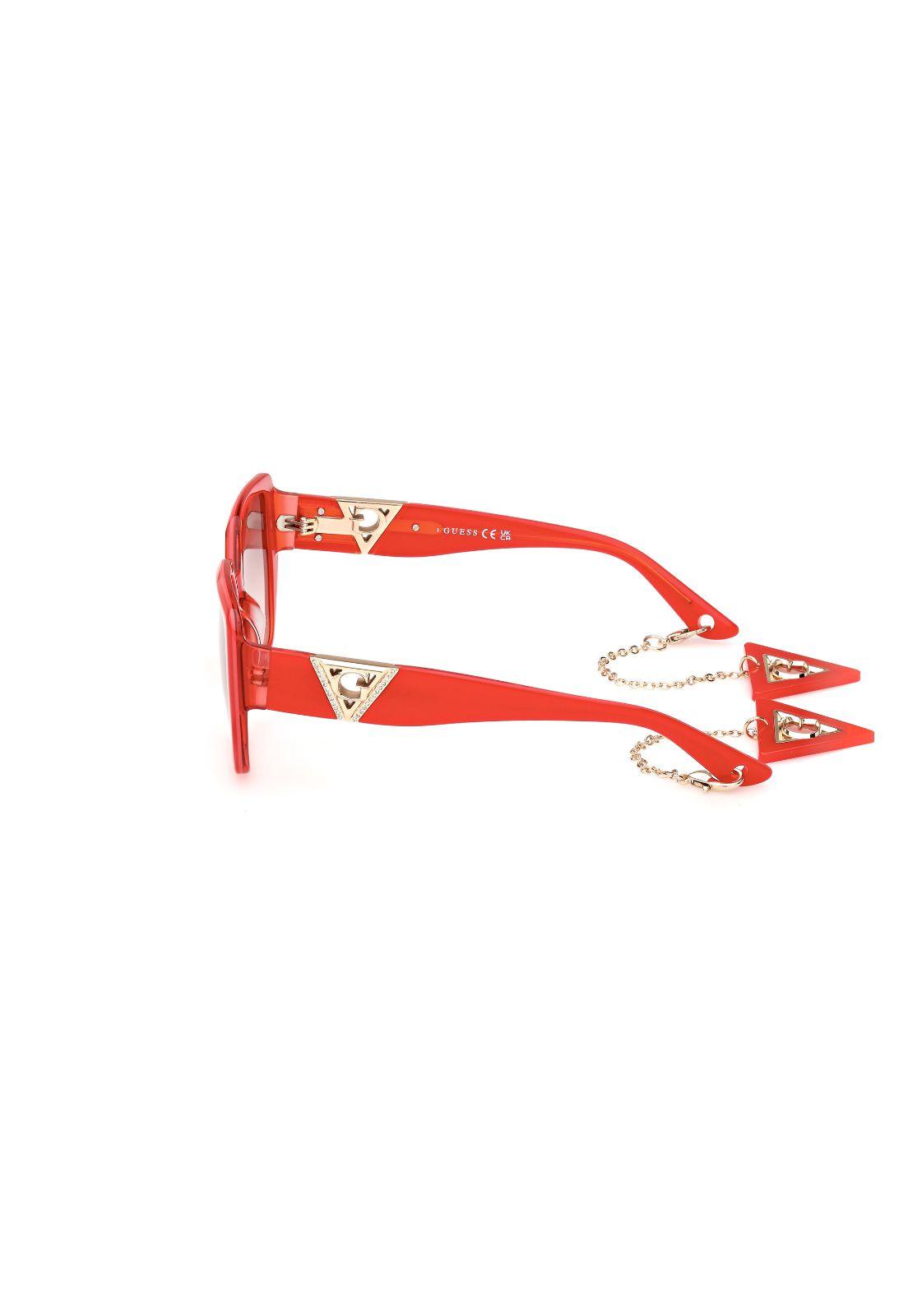 Lentes de Sol Shiny Red Guess GU78925566F-2