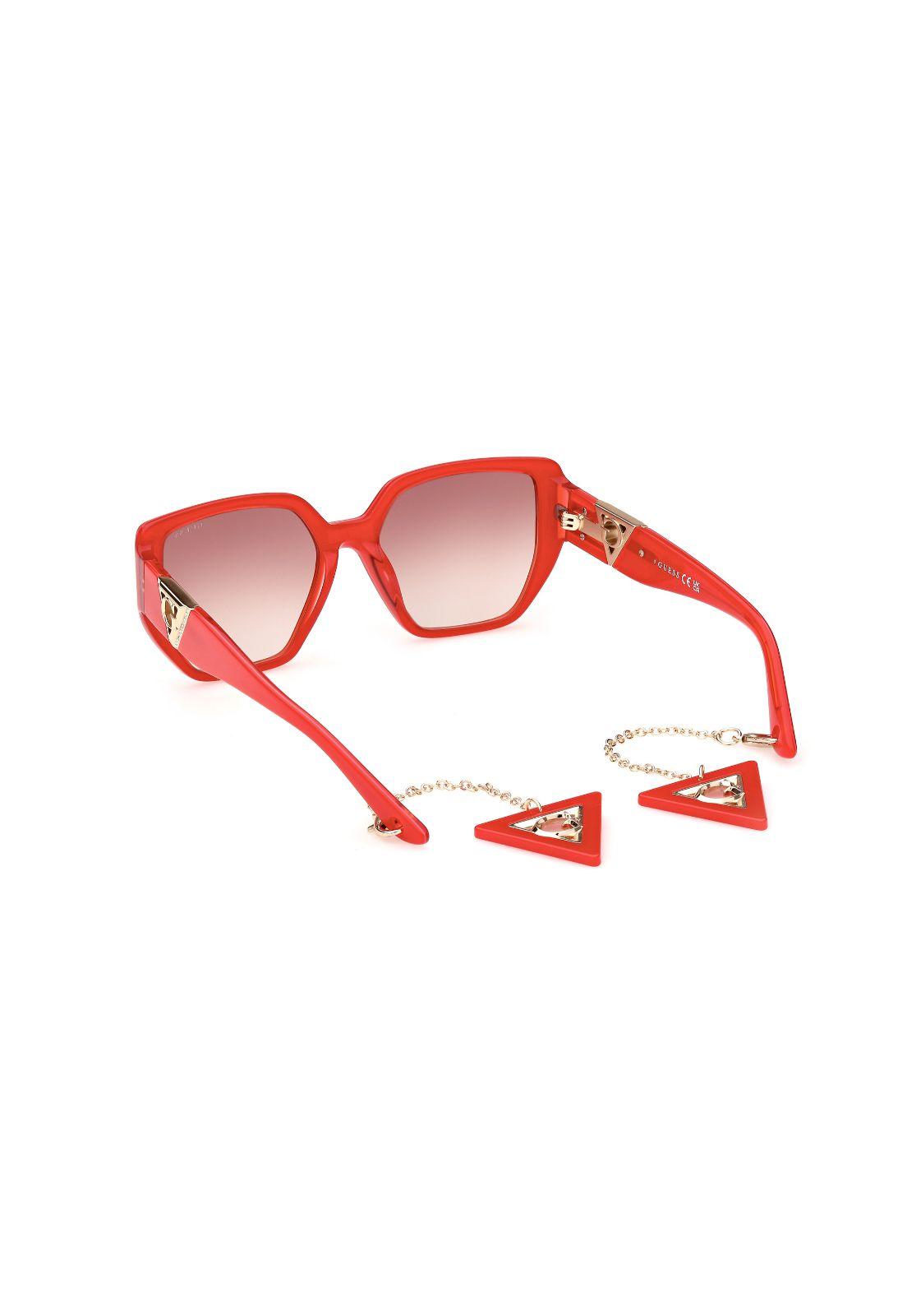 Lentes de Sol Shiny Red Guess GU78925566F-3