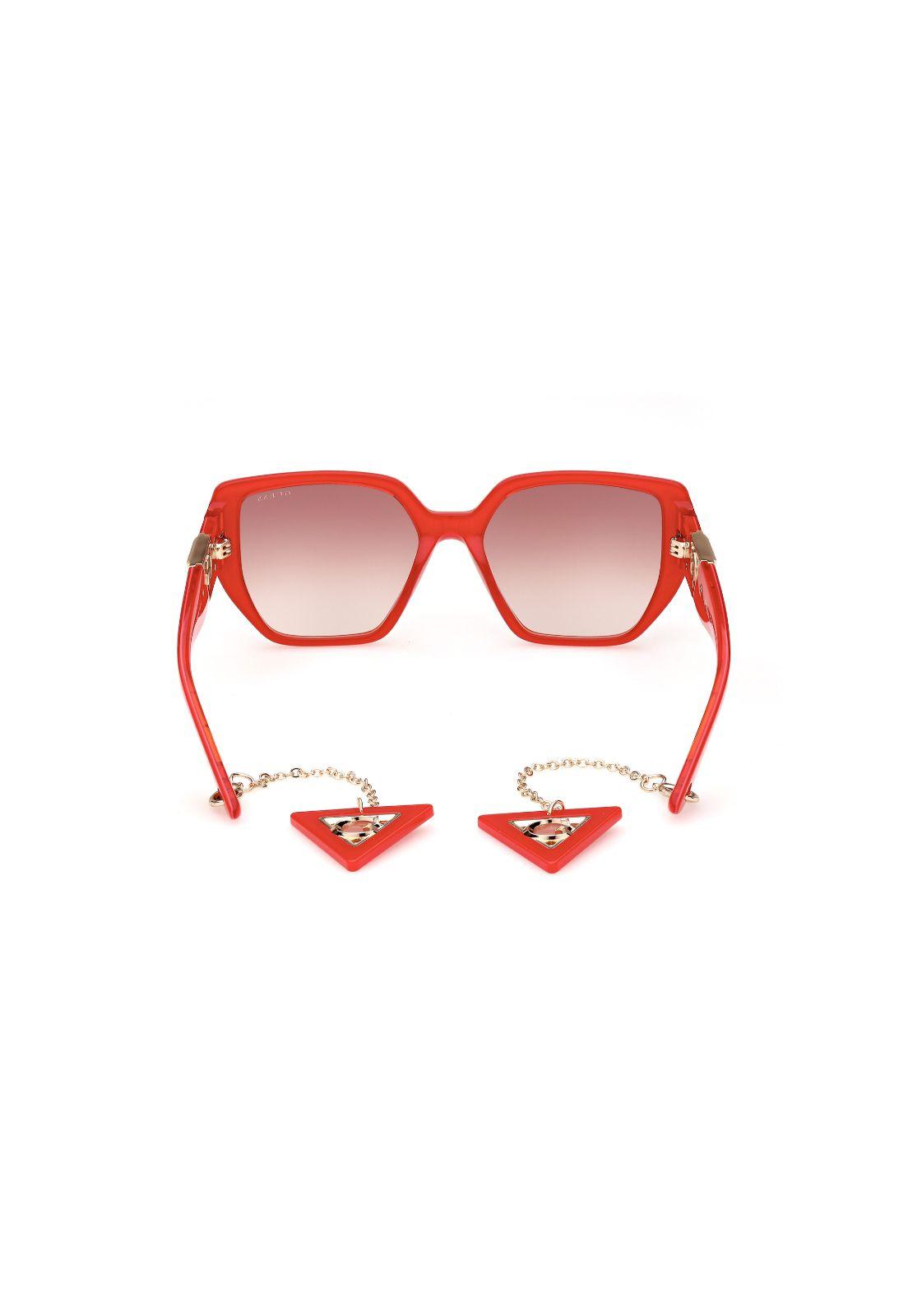 Lentes de Sol Shiny Red Guess GU78925566F-4
