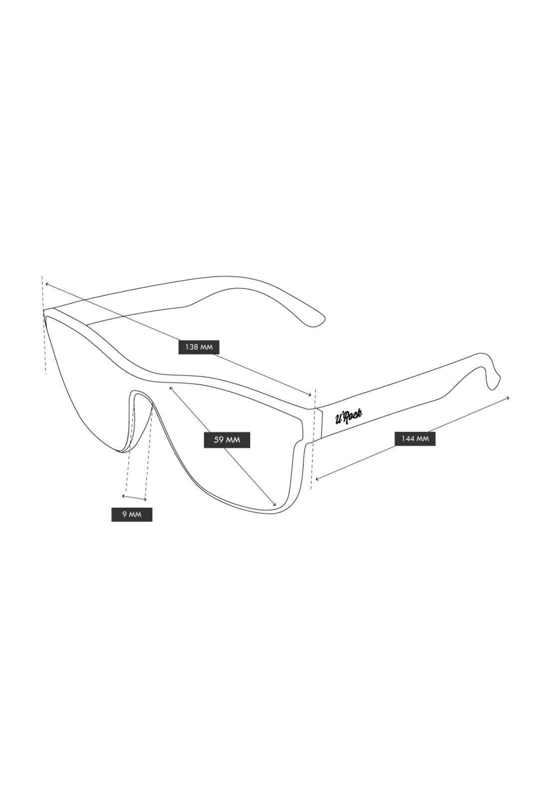 Lentes de Sol Negro UR2016 Urock-0