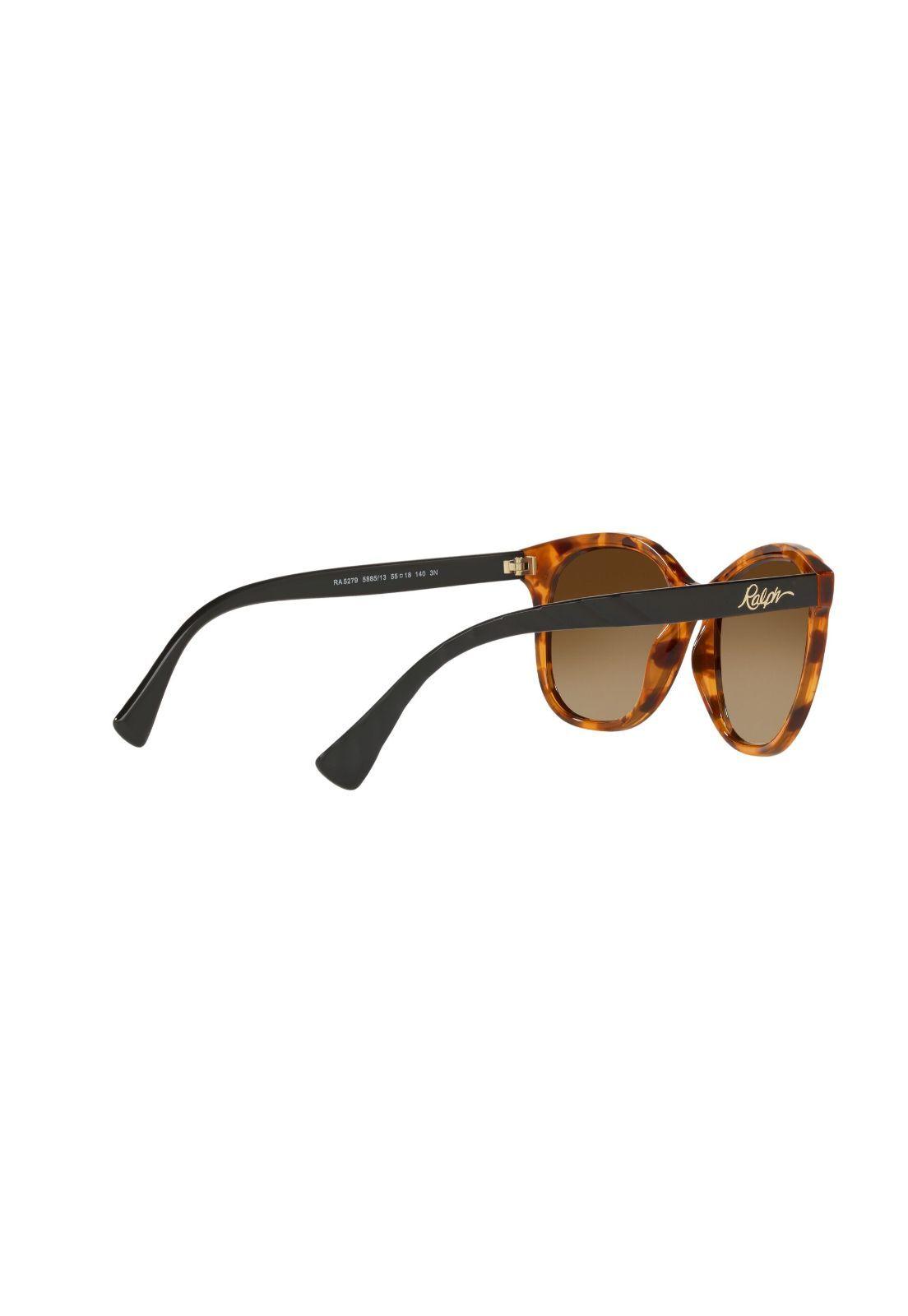 Lentes de Sol Shiny Sponged Havana Ralph RA527958851355-8