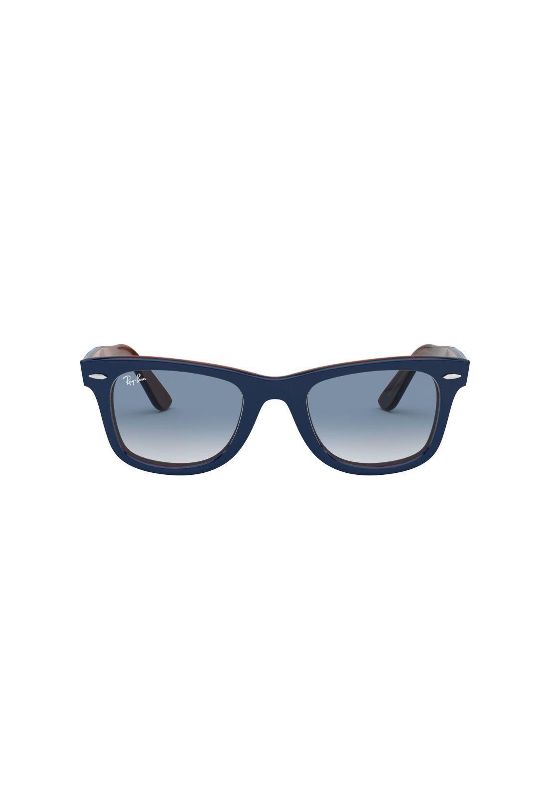 Lentes de Sol Wayfarer Azul On Red Havana Ray-Ban RB214012783F50-1