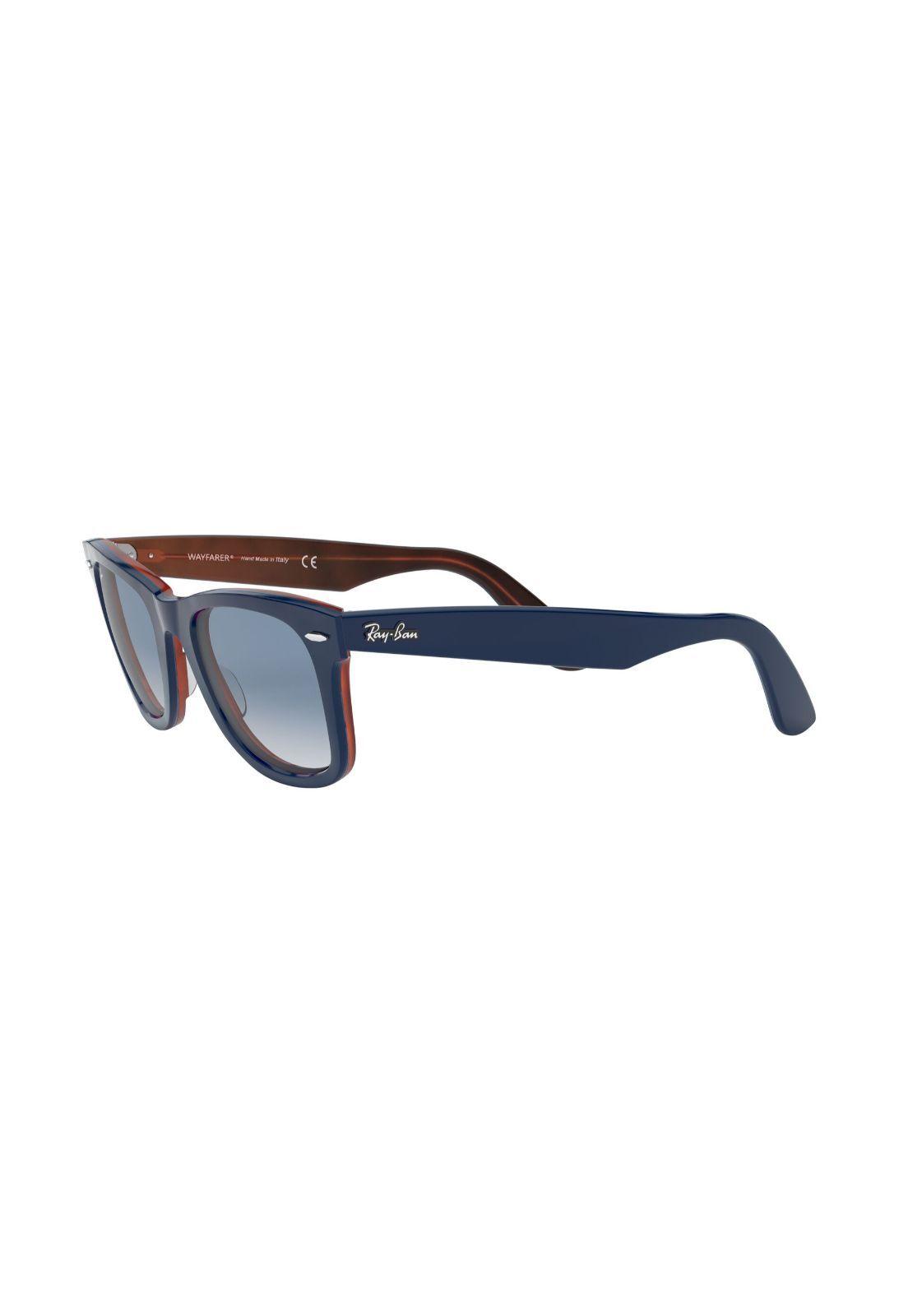 Lentes de Sol Wayfarer Azul On Red Havana Ray-Ban RB214012783F50-2