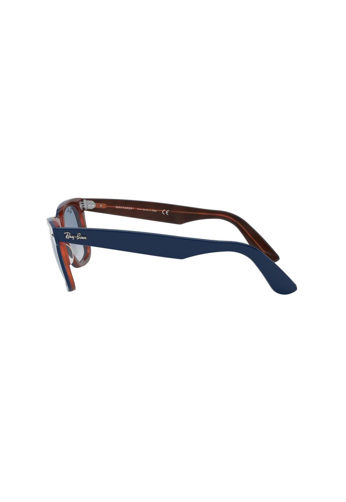 Lentes de Sol Wayfarer Azul On Red Havana Ray-Ban RB214012783F50-3