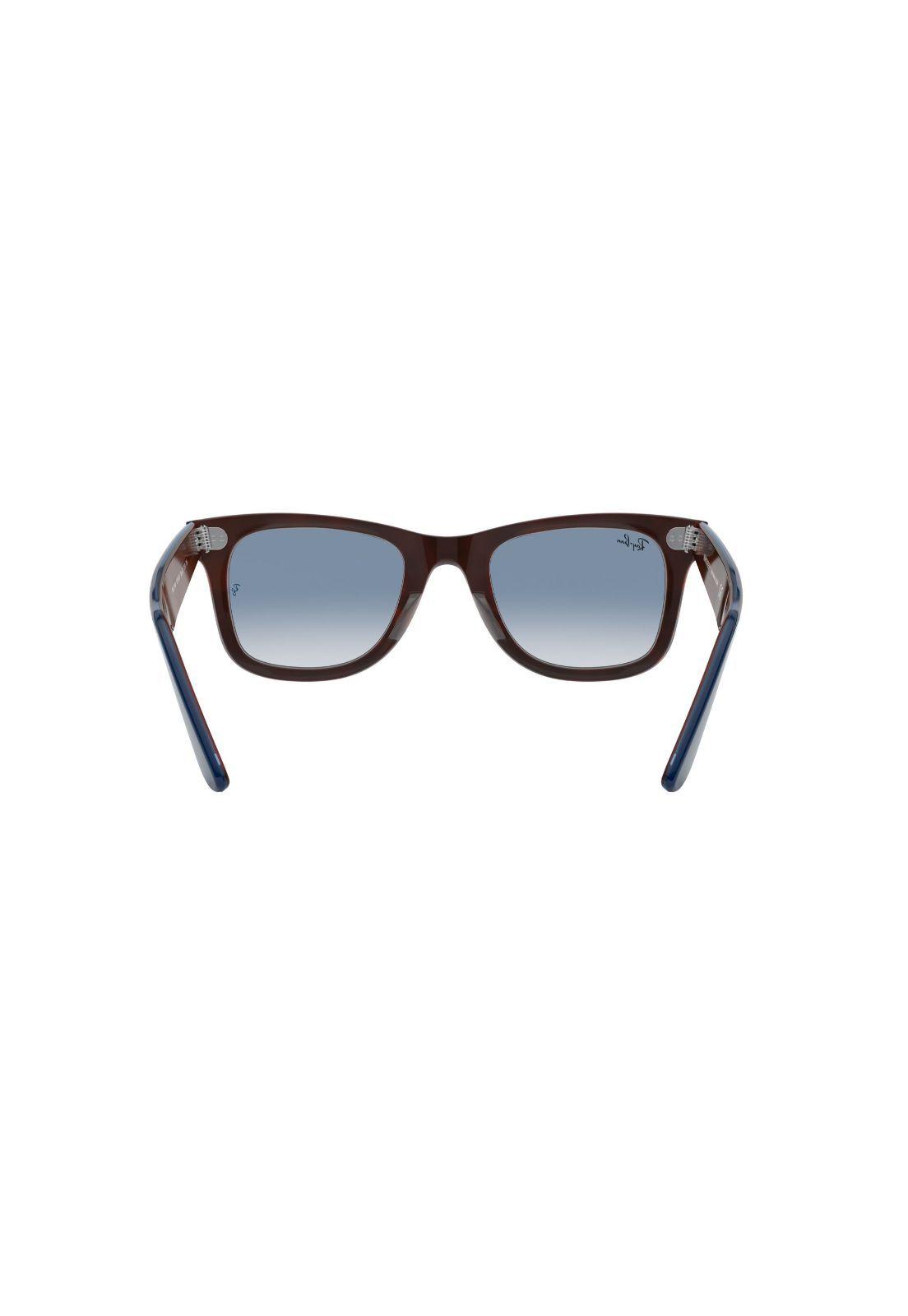 Lentes de Sol Wayfarer Azul On Red Havana Ray-Ban RB214012783F50-6