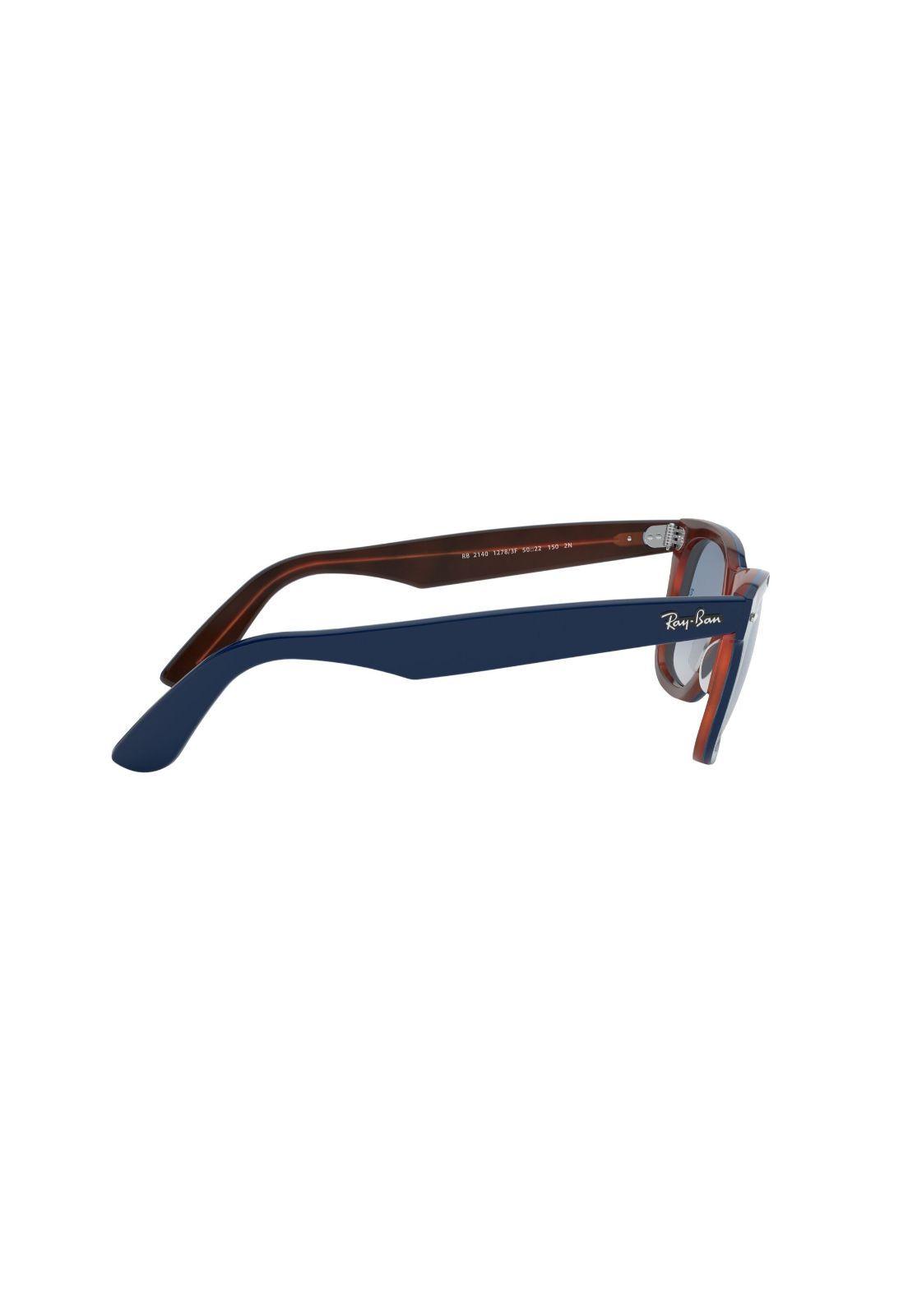Lentes de Sol Wayfarer Azul On Red Havana Ray-Ban RB214012783F50-9