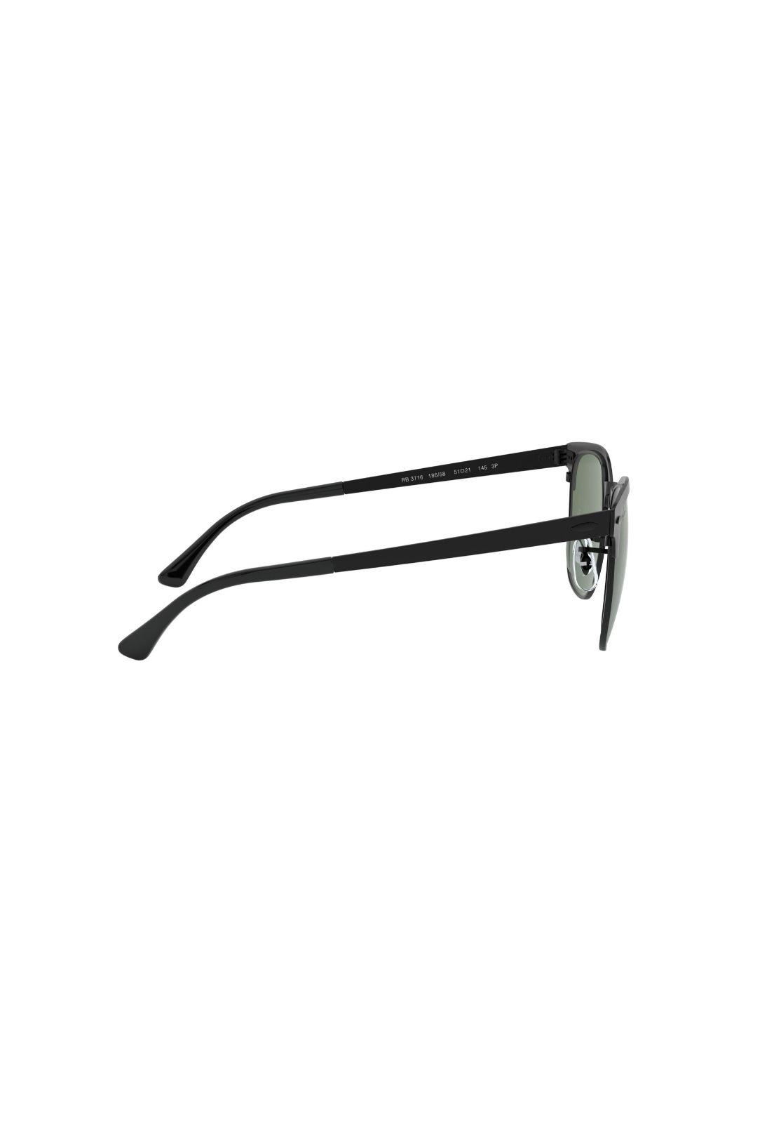 Lentes de Sol Clubmaster Metal Black Polarizados Ray-Ban-9