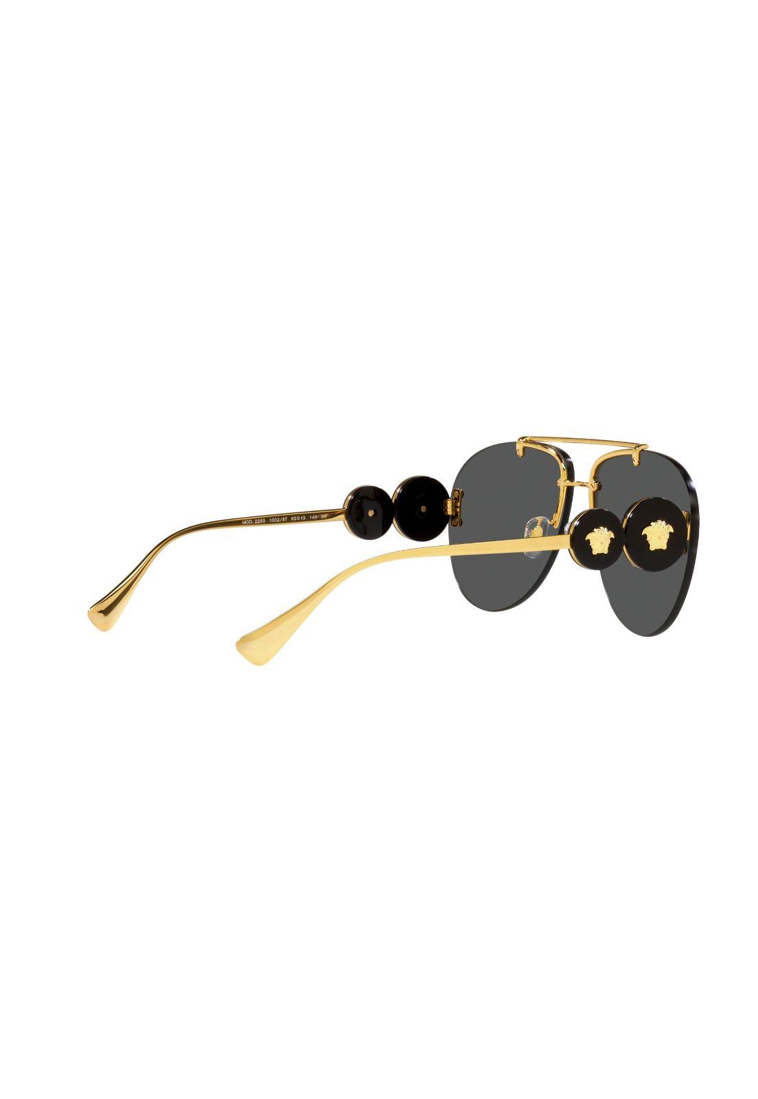 Lentes de Sol Double Medusa Dorado Versace VE2250100287-8