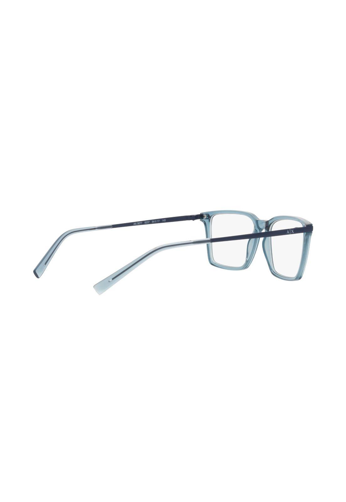 Lentes Ópticos Shiny Transparent Blue Armani Exchange-8