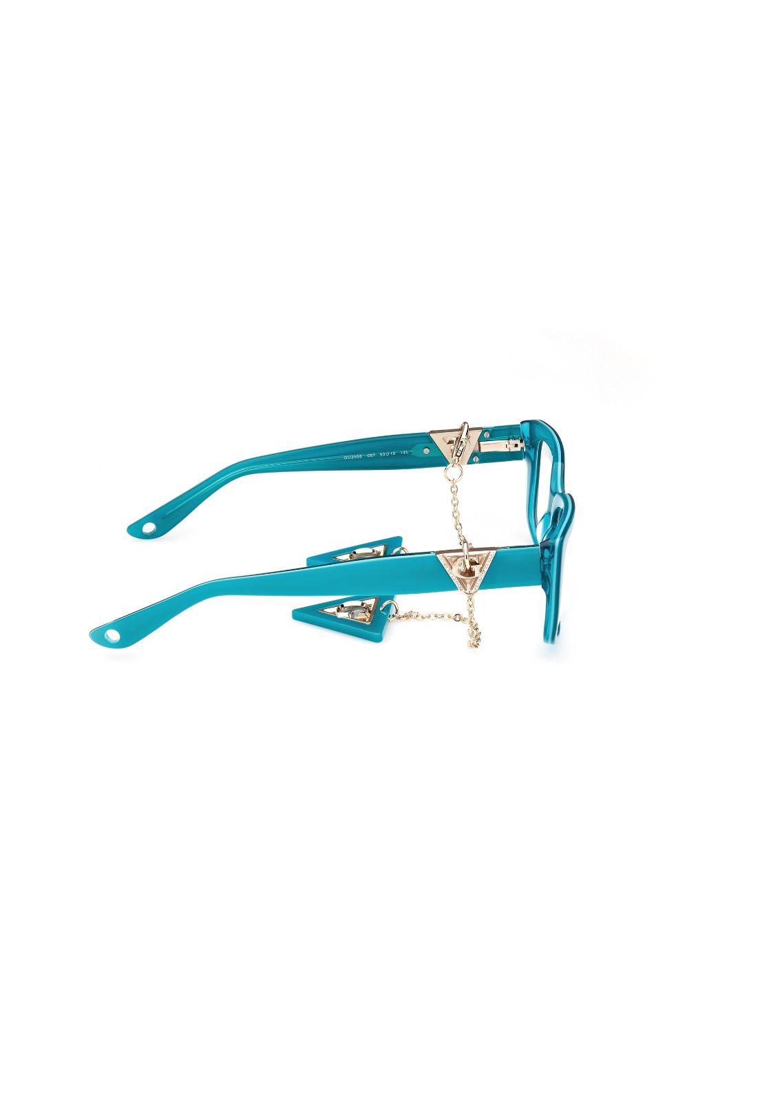 Lentes Ópticos Turquesa Brillante Guess GU2959087-6
