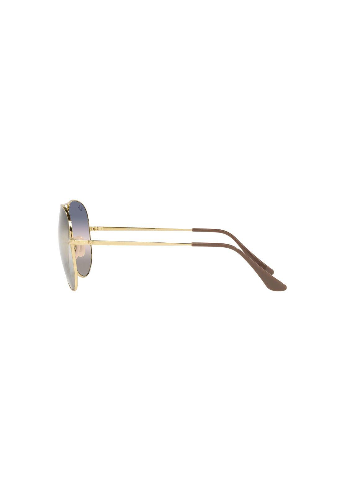 Lentes de Sol Aviator Metal Rosa Degradé Ray-Ban RB3689001GE-2