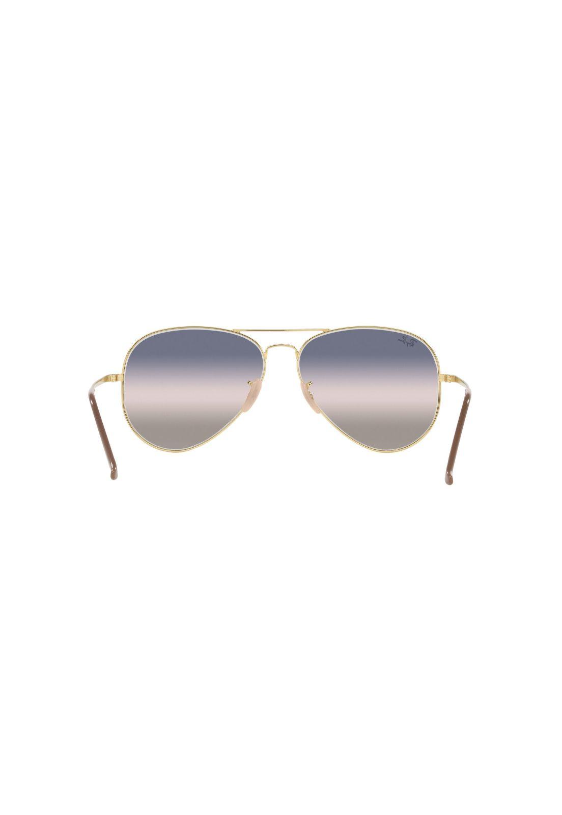 Lentes de Sol Aviator Metal Rosa Degradé Ray-Ban RB3689001GE-3
