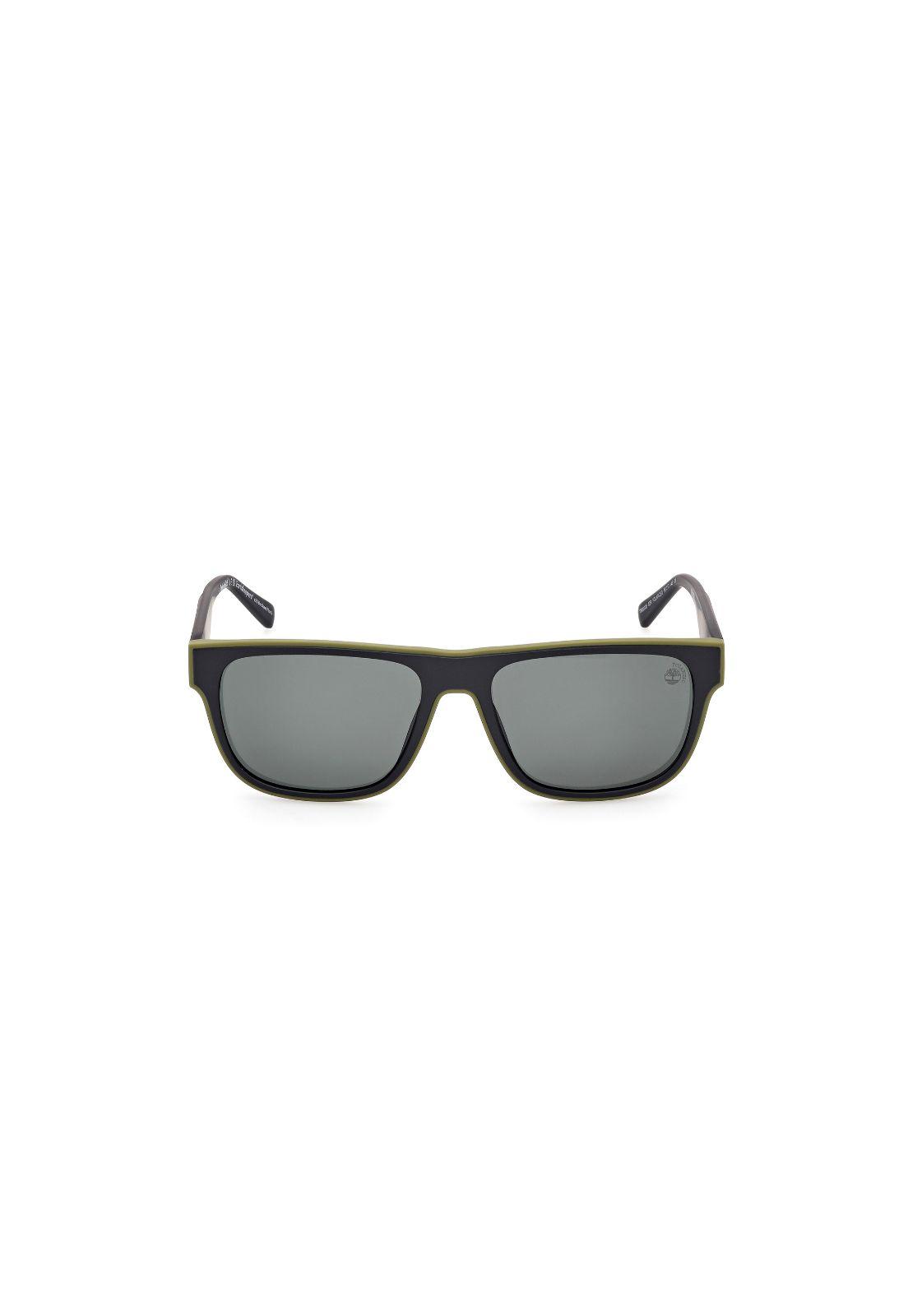 Lentes de Sol Negro Matte Polarizados Timberland TB0002502R-0