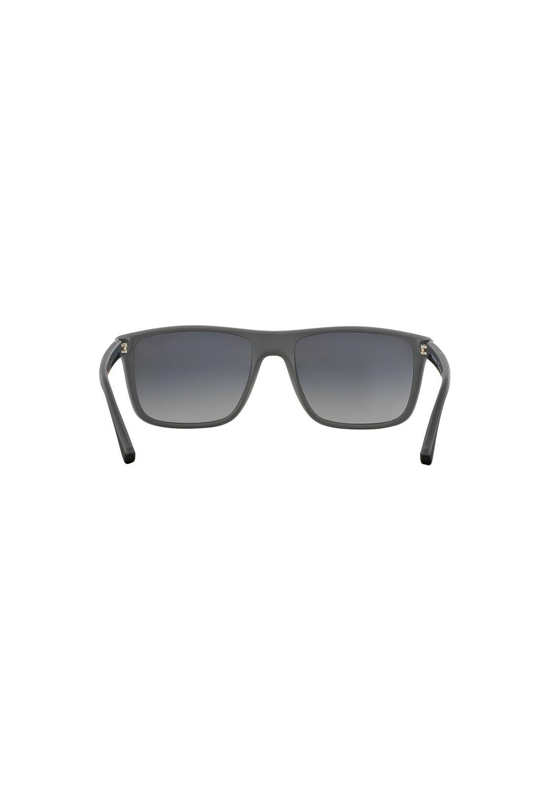 Lentes de Sol Goma Negra y Gris Polarizados Emporio Armani-6