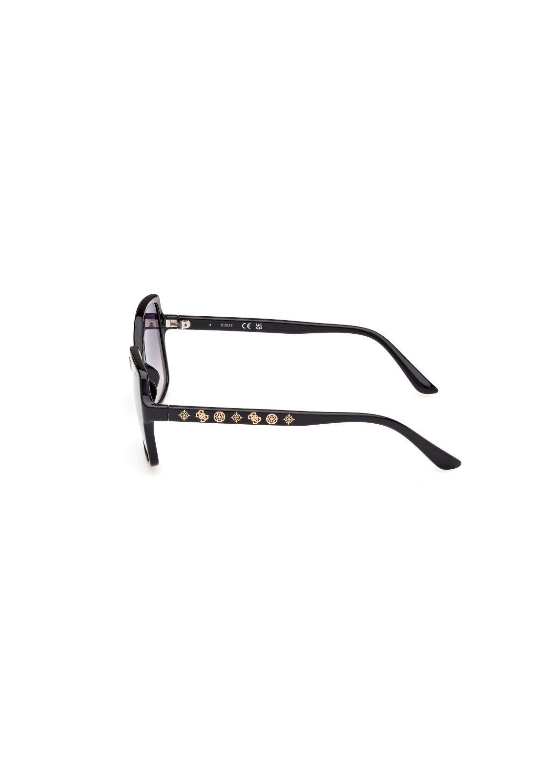 Lentes de Sol Negro Brillante Degradé Guess GU0010001B-2